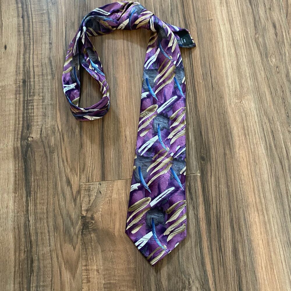 JERRY GARCIA Purple Art Silk Tie 60"